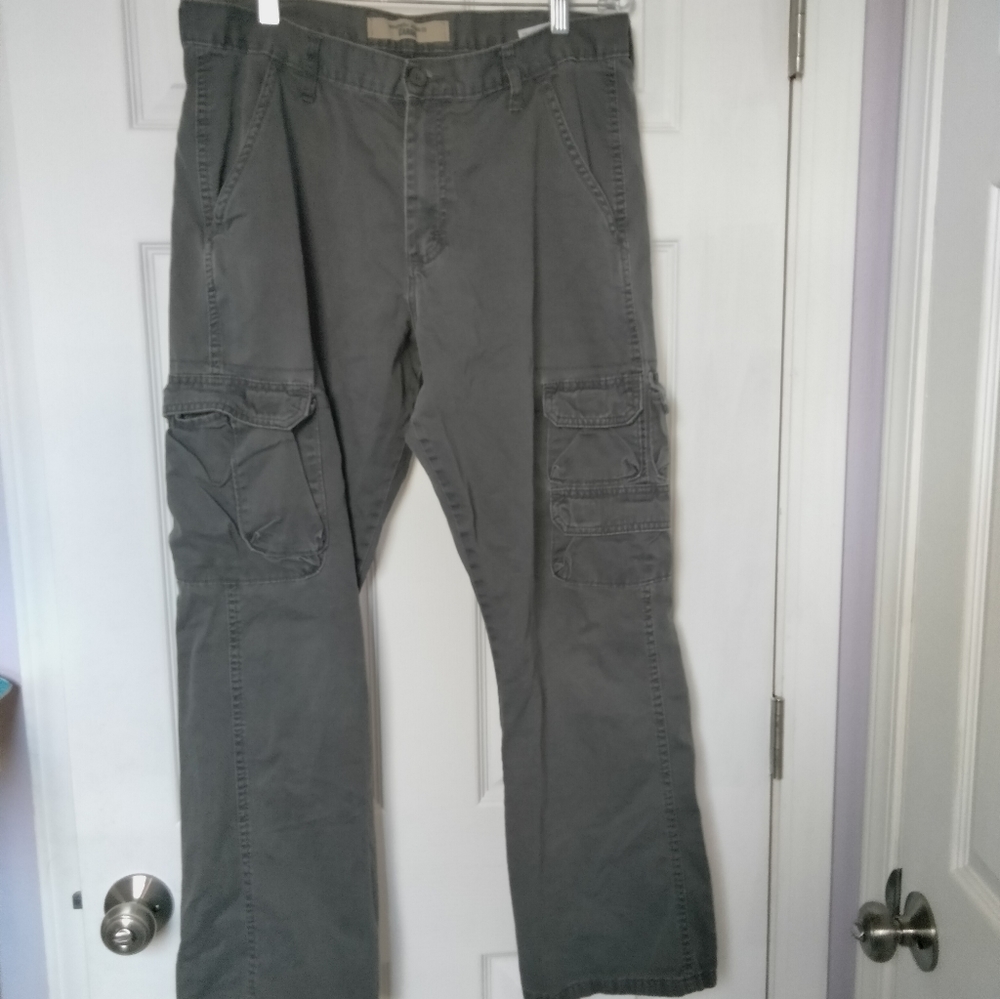 Wrangler Grey Cargo Pants 34x30